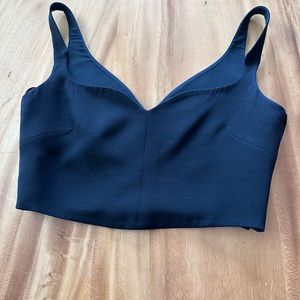 Versace black crop top